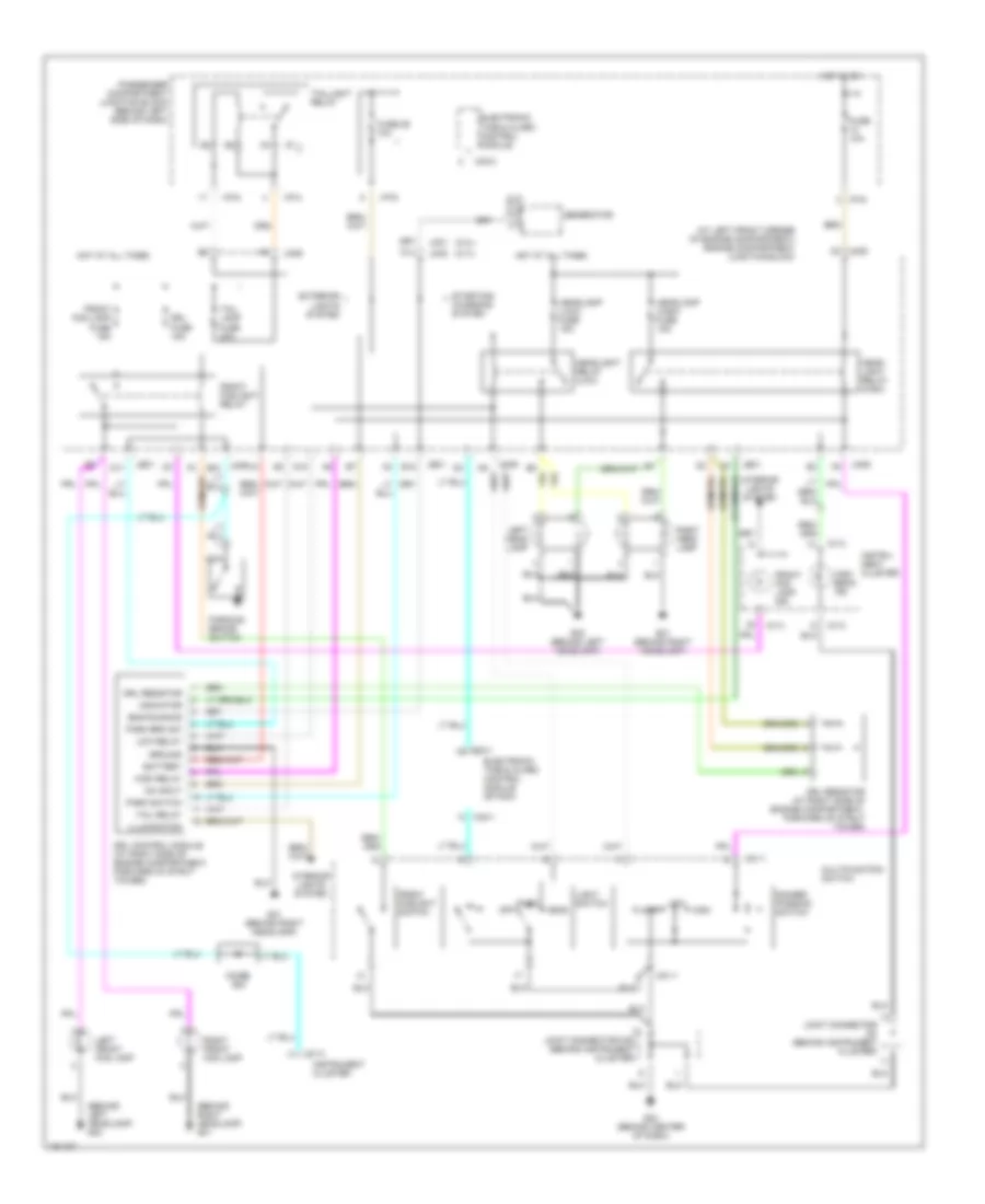 Headlight Wiring Diagram with DRL for Hyundai Sonata LX 2002