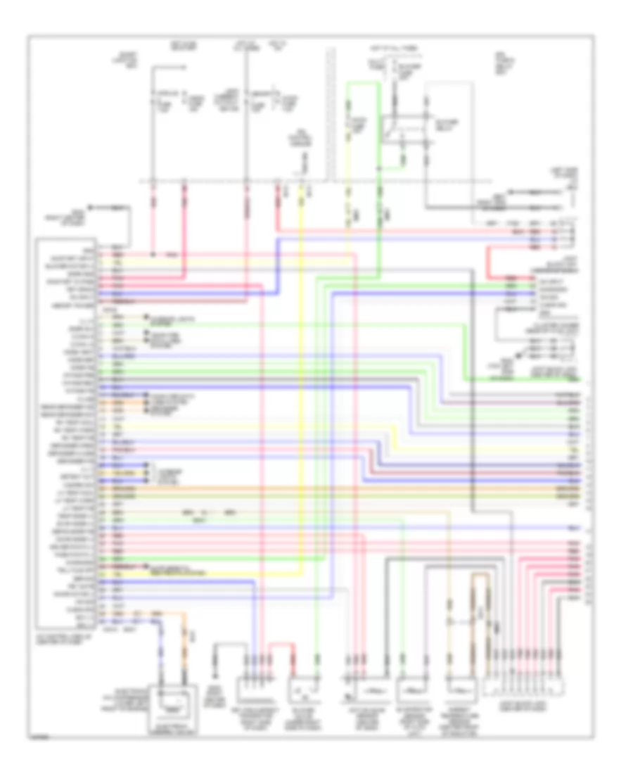 Automatic A C Wiring Diagram 1 of 2 for Hyundai Azera 2013