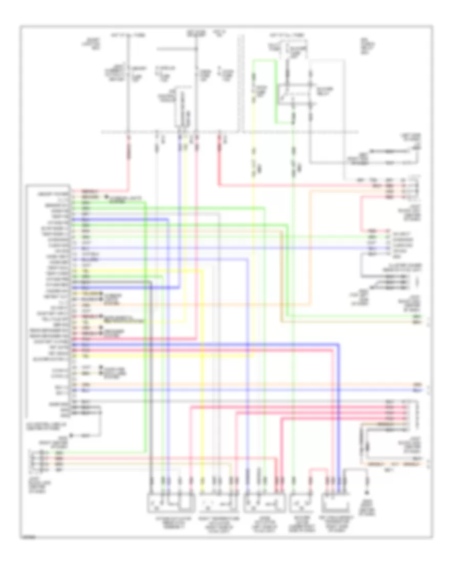 Manual A C Wiring Diagram 1 of 2 for Hyundai Azera 2013