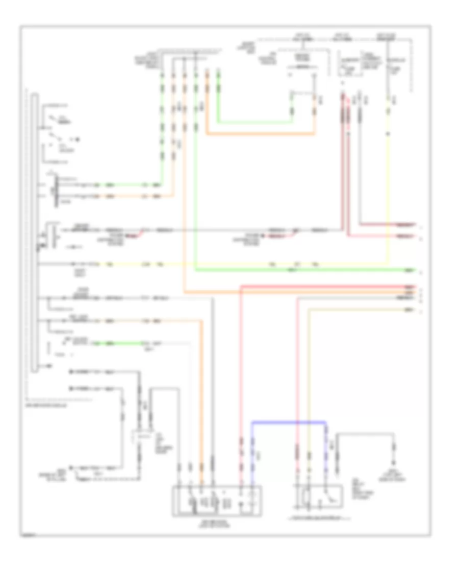 Forced Entry Wiring Diagram 1 of 3 for Hyundai Azera 2013