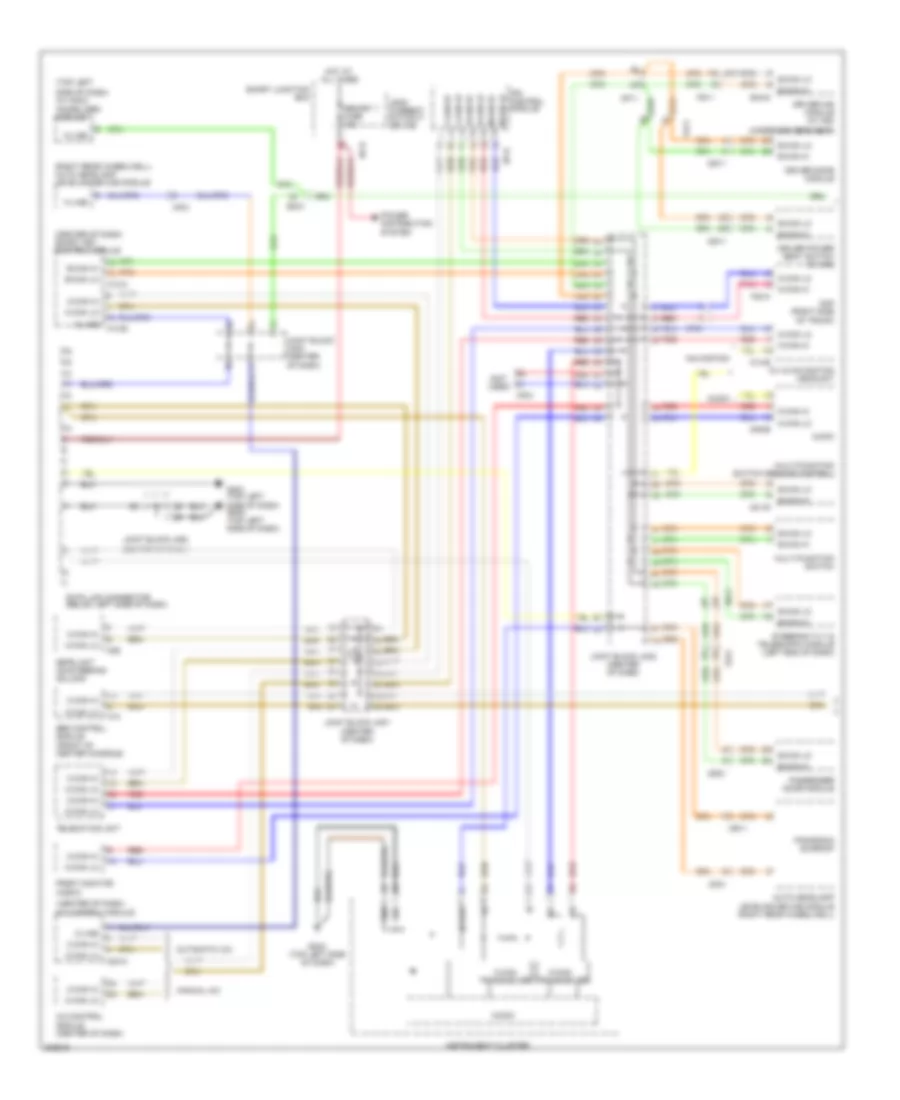 Computer Data Lines Wiring Diagram 1 of 2 for Hyundai Azera 2013