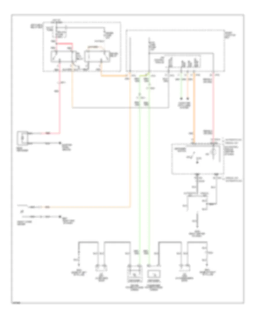 Defoggers Wiring Diagram, without Auto Defogger for Hyundai Azera 2013