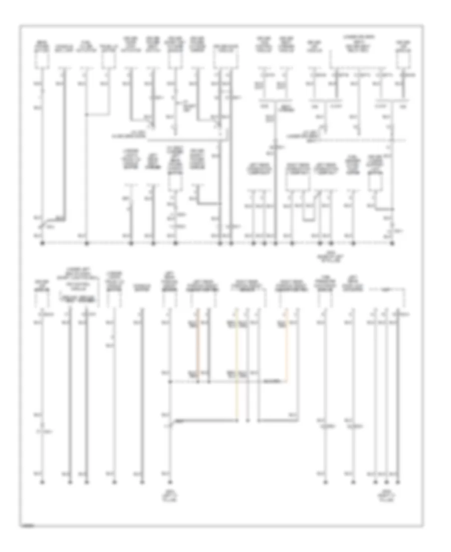 Ground Distribution Wiring Diagram 4 of 5 for Hyundai Azera 2013