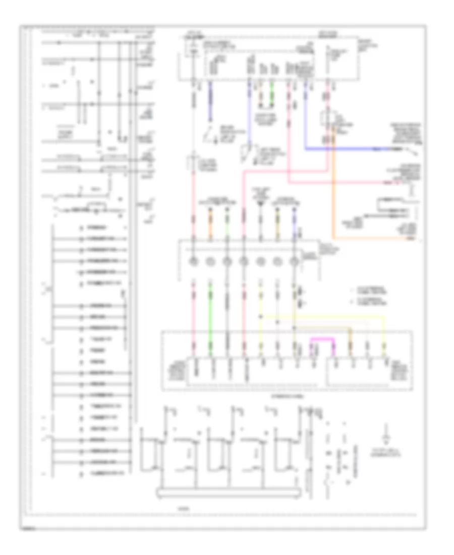 Instrument Cluster Wiring Diagram 1 of 2 for Hyundai Azera 2013
