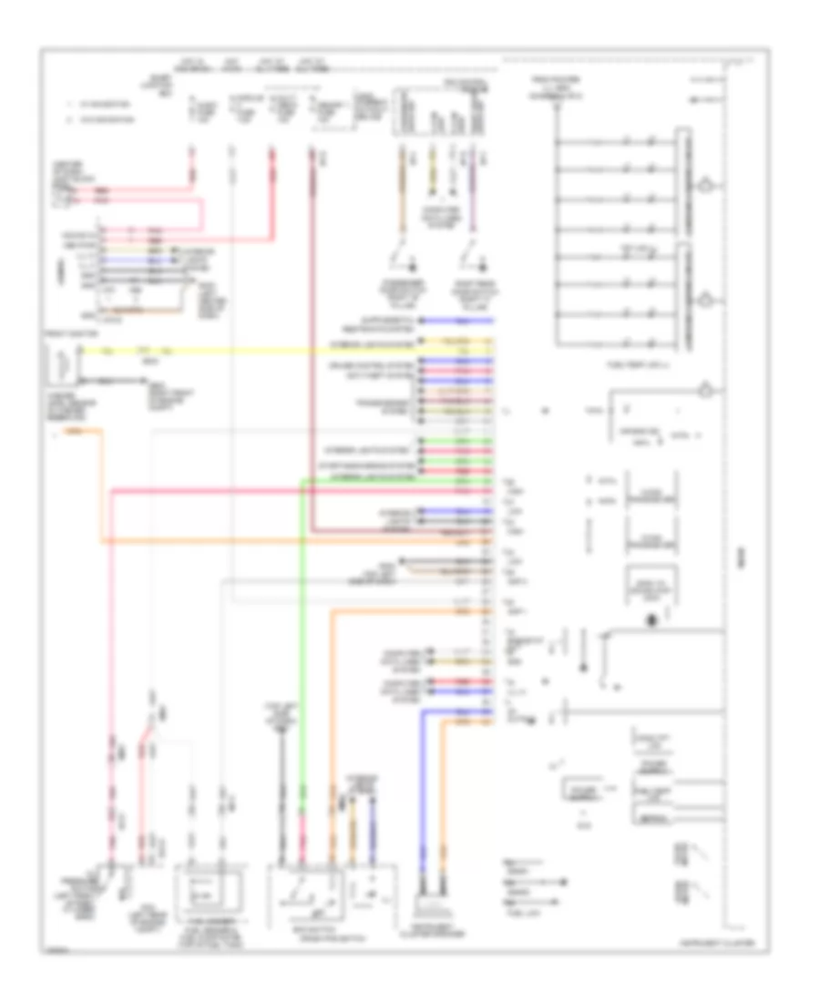 Instrument Cluster Wiring Diagram 2 of 2 for Hyundai Azera 2013