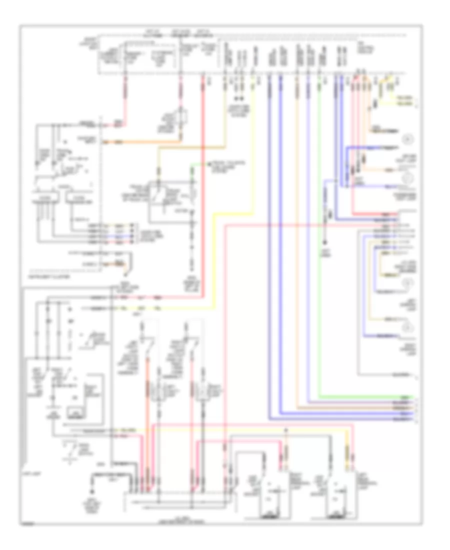 Courtesy Lamps Wiring Diagram with Panoramic Sunroof 1 of 2 for Hyundai Azera 2013