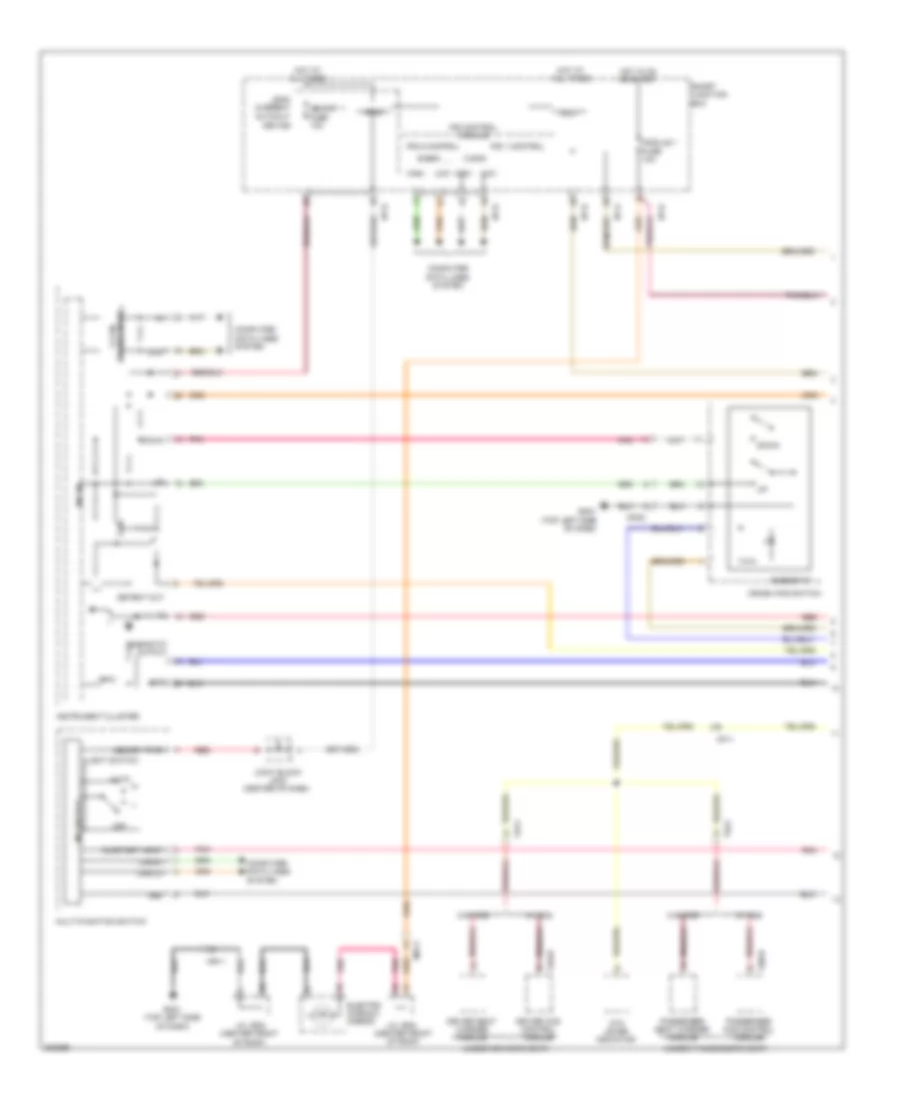 Instrument Illumination Wiring Diagram 1 of 2 for Hyundai Azera 2013