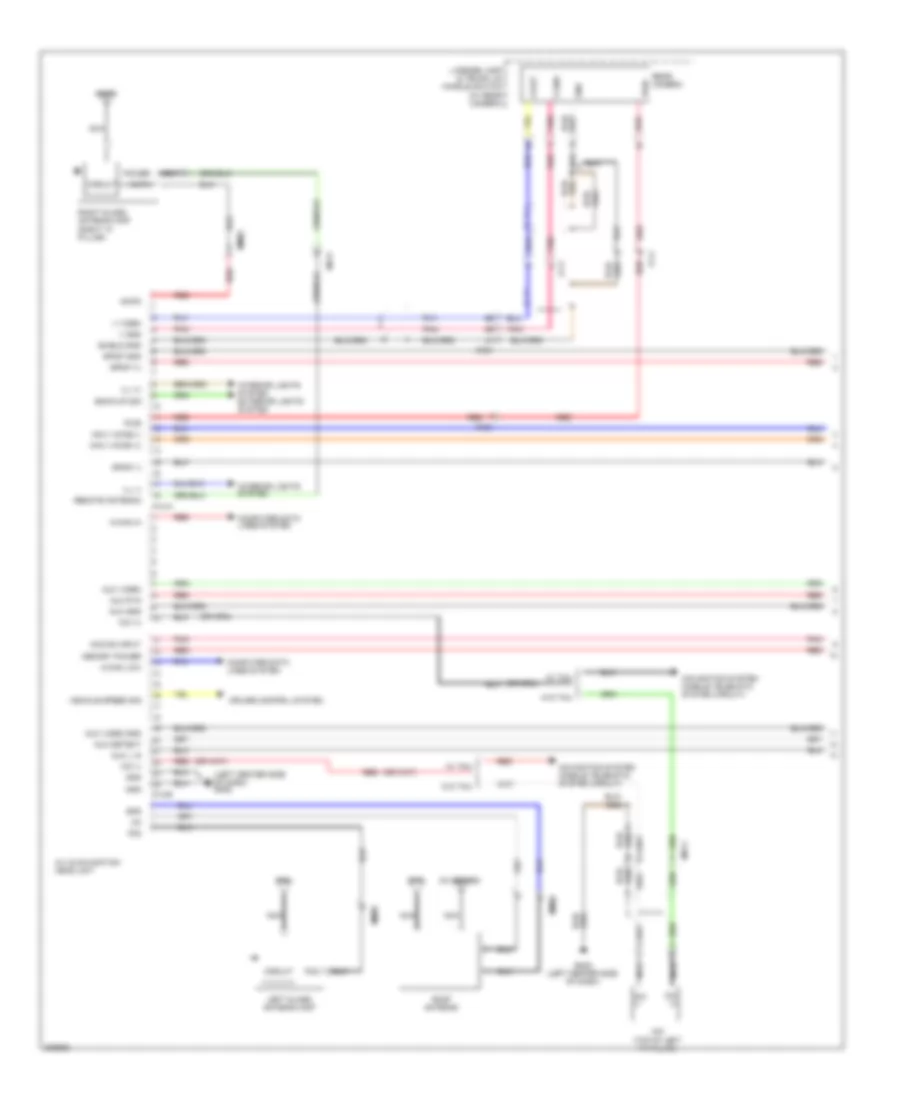 Navigation Wiring Diagram (1 of 4) for Hyundai Azera 2013