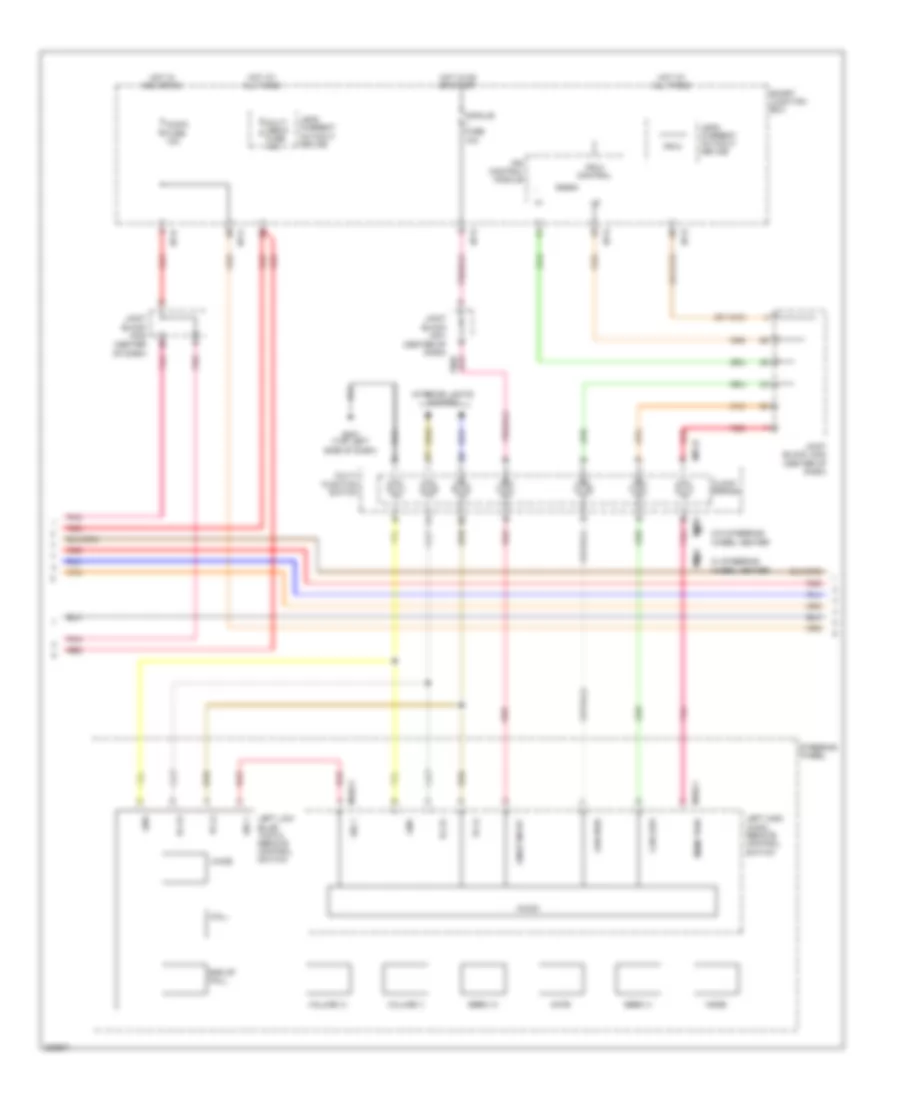 Navigation Wiring Diagram (3 of 4) for Hyundai Azera 2013