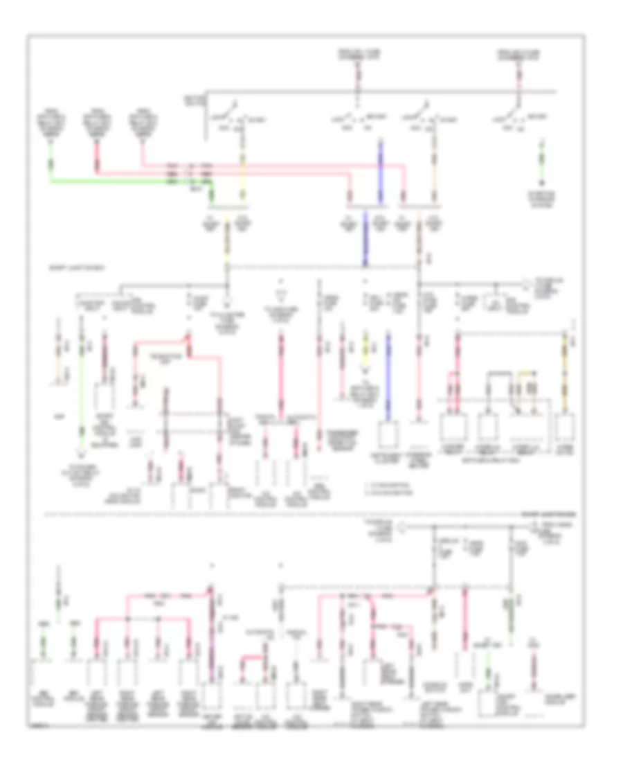 Power Distribution Wiring Diagram (2 of 6) for Hyundai Azera 2013
