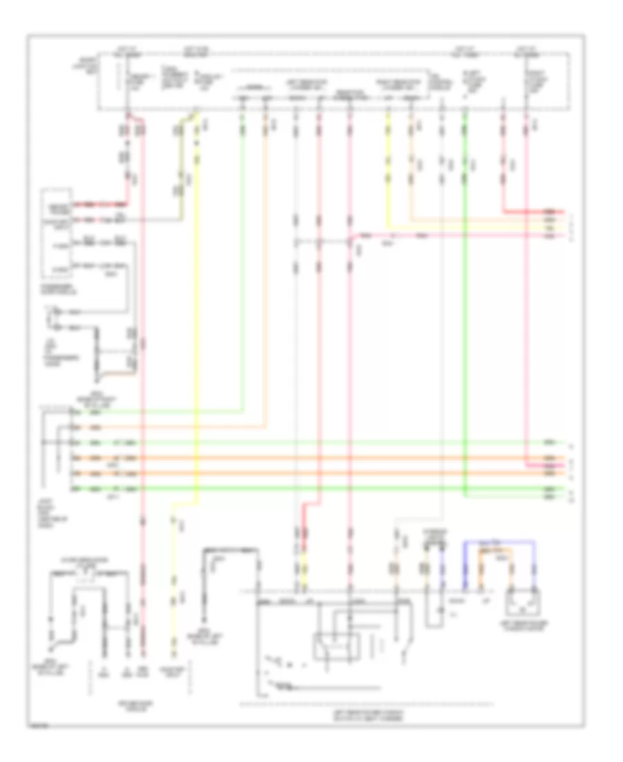 Power Windows Wiring Diagram 1 of 2 for Hyundai Azera 2013