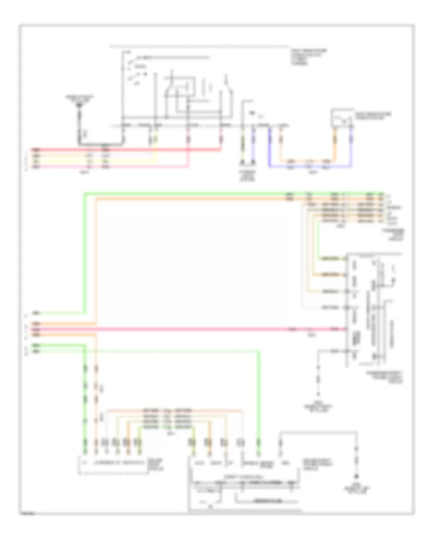 Power Windows Wiring Diagram 2 of 2 for Hyundai Azera 2013