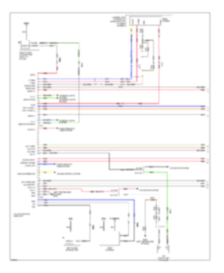 Radio Wiring Diagram with Navigation 1 of 4 for Hyundai Azera 2013