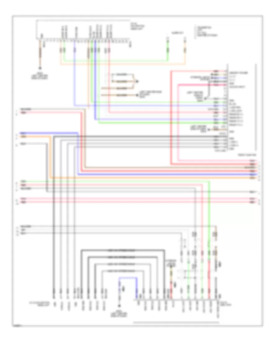 Radio Wiring Diagram, with Navigation (2 of 4) for Hyundai Azera 2013