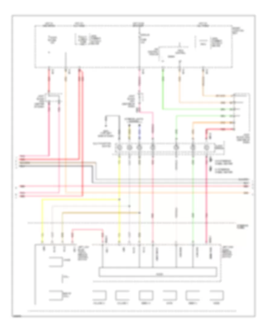 Radio Wiring Diagram, without Navigation with Amplifier (3 of 4) for Hyundai Azera 2013