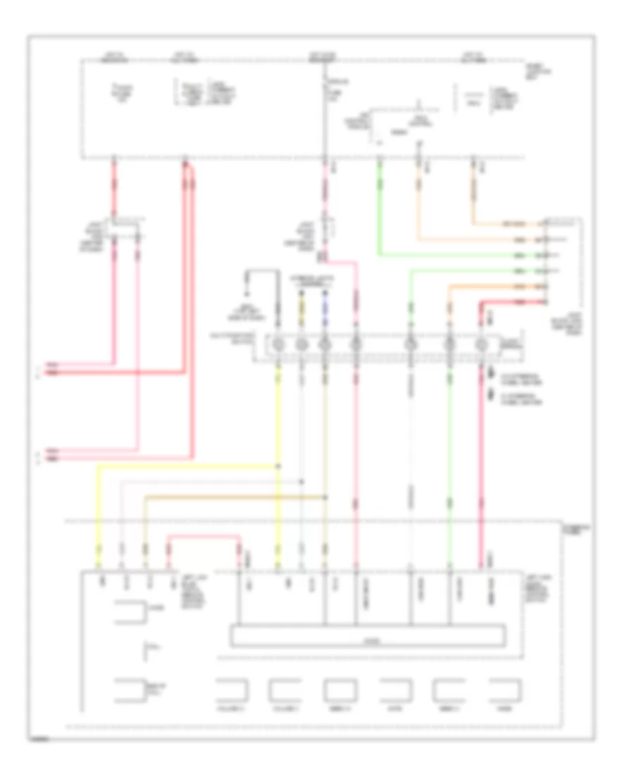 Radio Wiring Diagram, without Navigation without Amplifier (3 of 3) for Hyundai Azera 2013