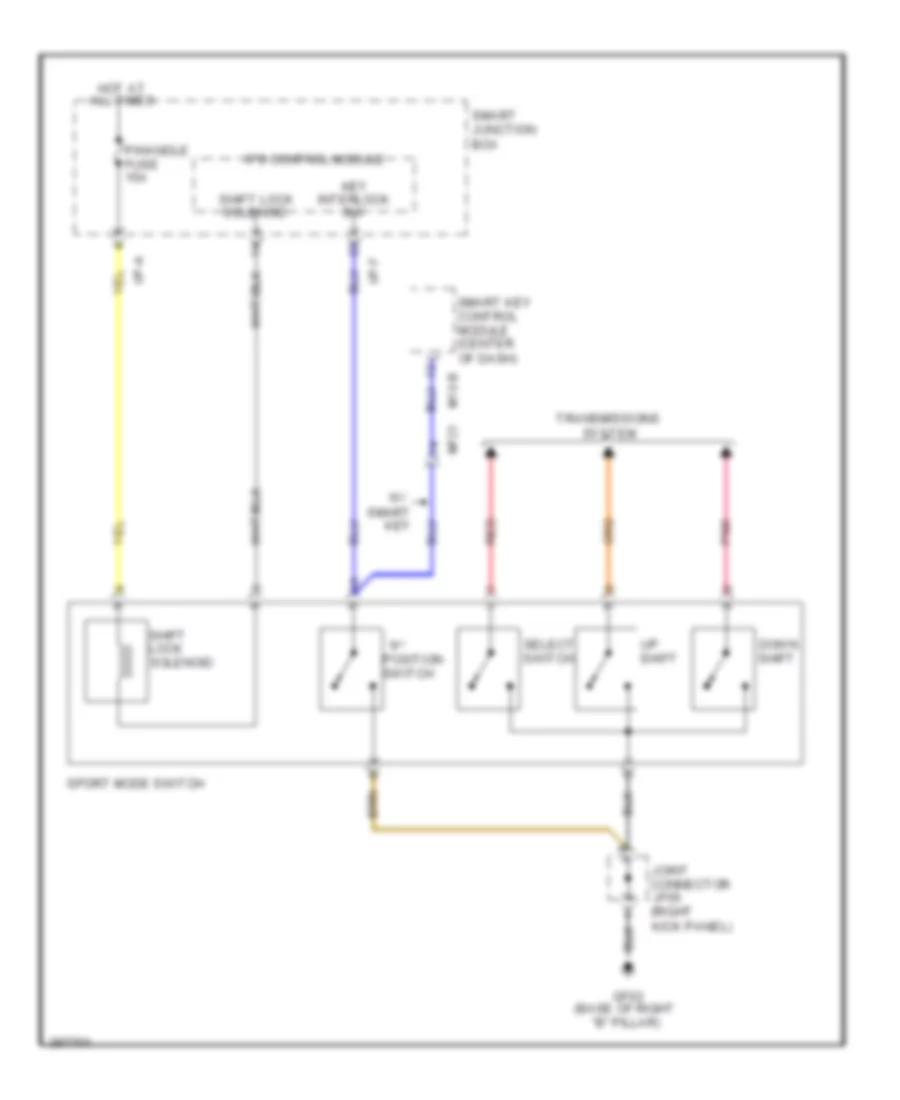 Shift Interlock Wiring Diagram for Hyundai Azera 2013