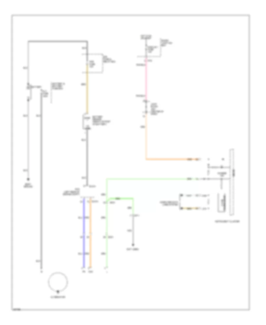 Charging Wiring Diagram for Hyundai Azera 2013