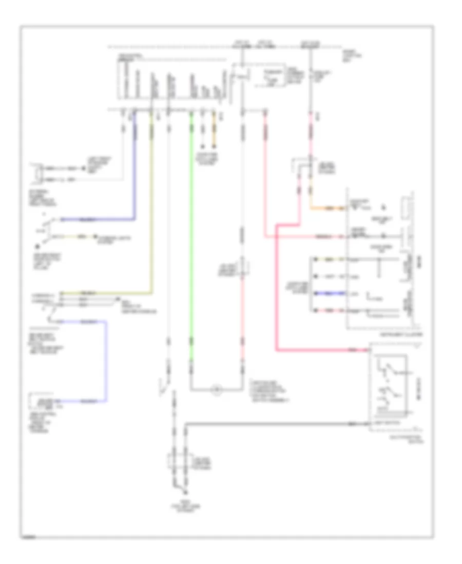 Chime Wiring Diagram for Hyundai Azera 2013