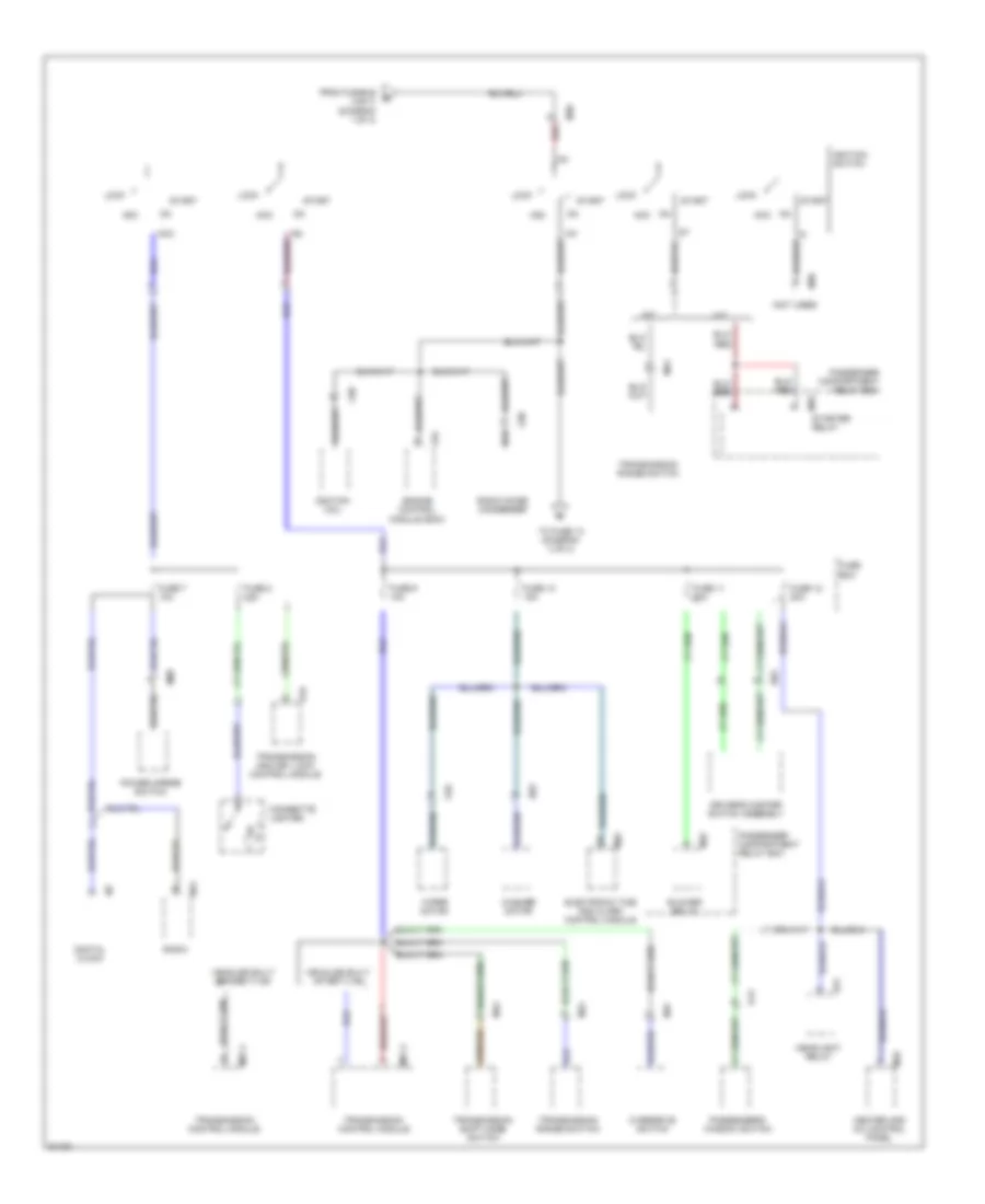 Power Distribution Wiring Diagram (2 of 4) for Hyundai Scoupe 1994