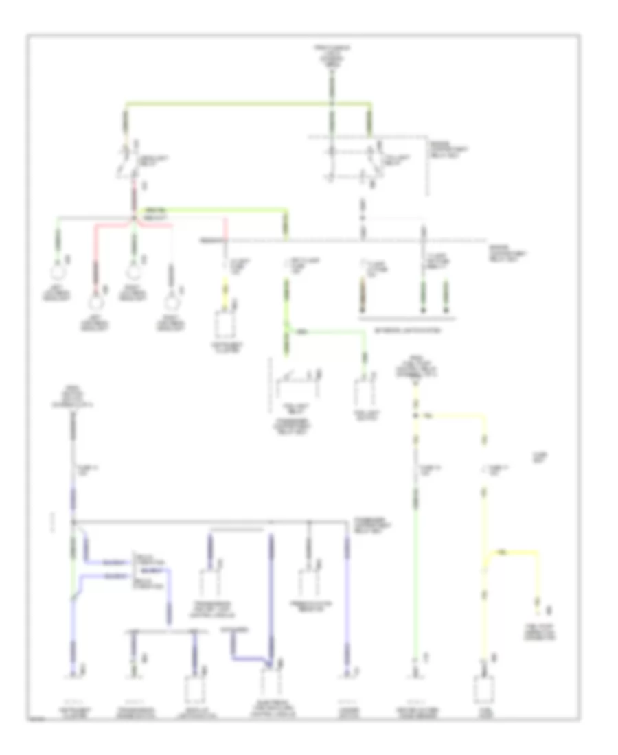 Power Distribution Wiring Diagram 4 of 4 for Hyundai Scoupe 1994