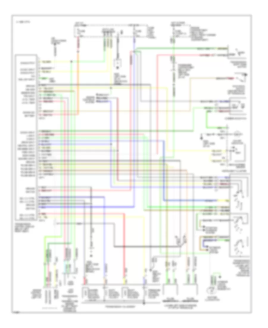 Transmission Wiring Diagram for Hyundai Scoupe 1994