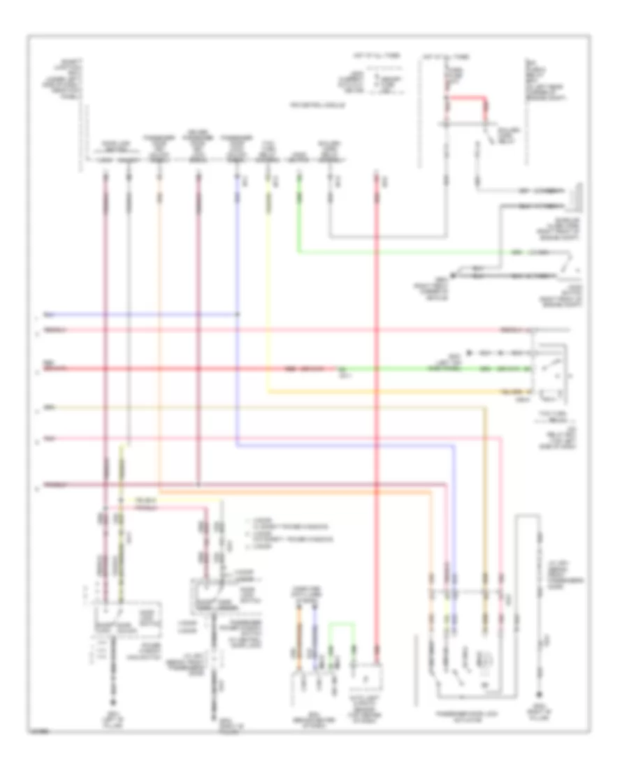 Forced Entry Wiring Diagram 2 of 2 for Hyundai Elantra GLS 2013