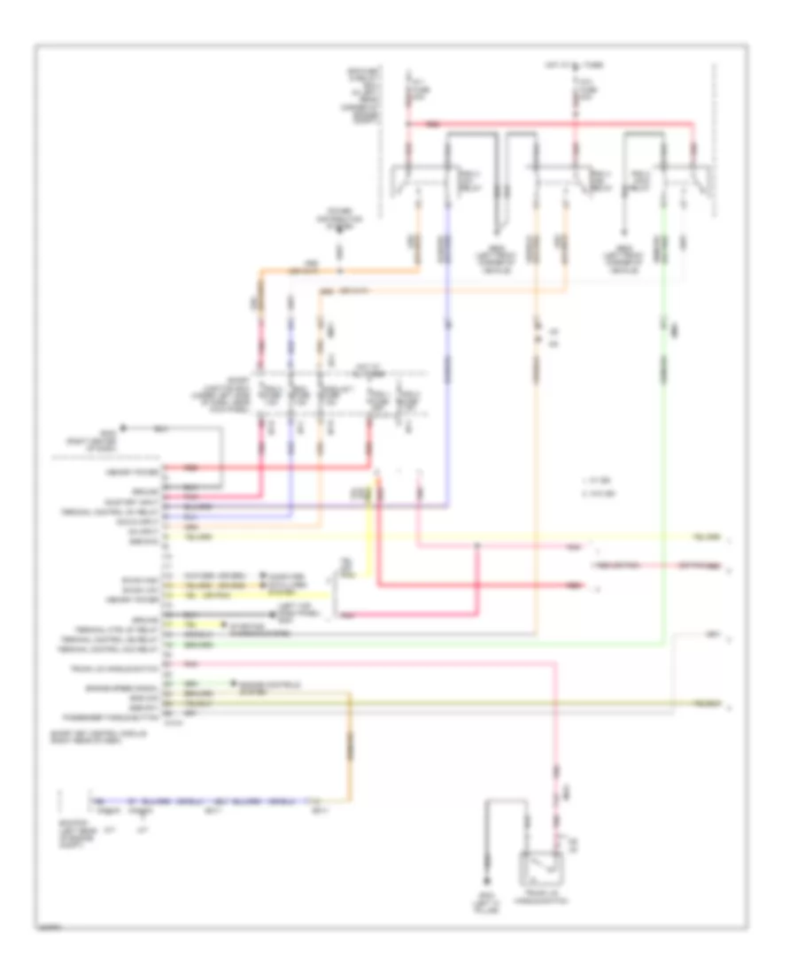 Immobilizer Wiring Diagram, with Smart Key System (1 of 3) for Hyundai Elantra GLS 2013