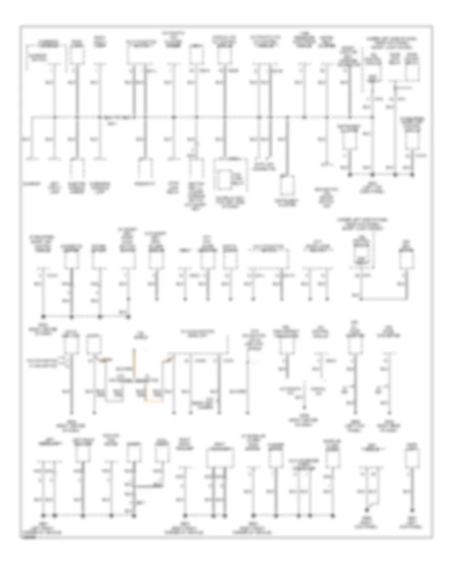 Ground Distribution Wiring Diagram 1 of 3 for Hyundai Elantra GLS 2013