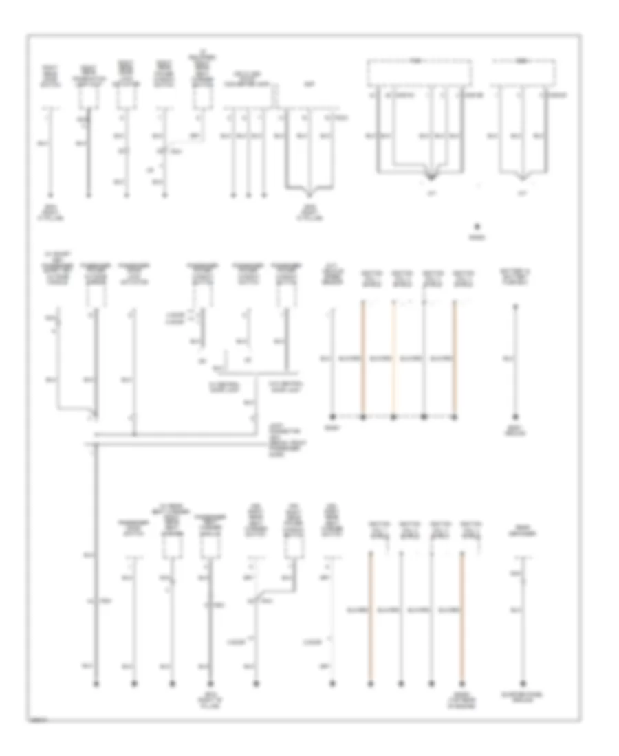 Ground Distribution Wiring Diagram 3 of 3 for Hyundai Elantra GLS 2013