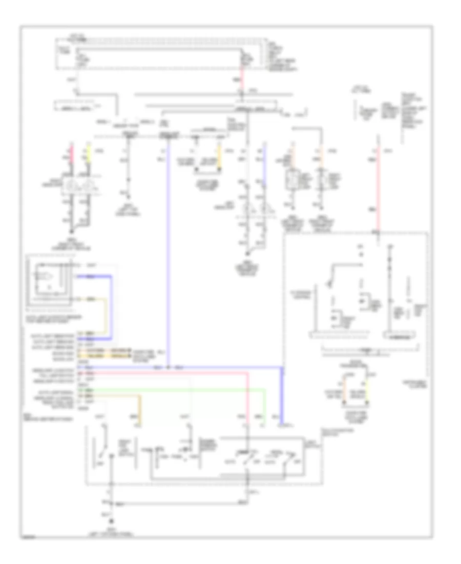 Autolamps Wiring Diagram for Hyundai Elantra GLS 2013