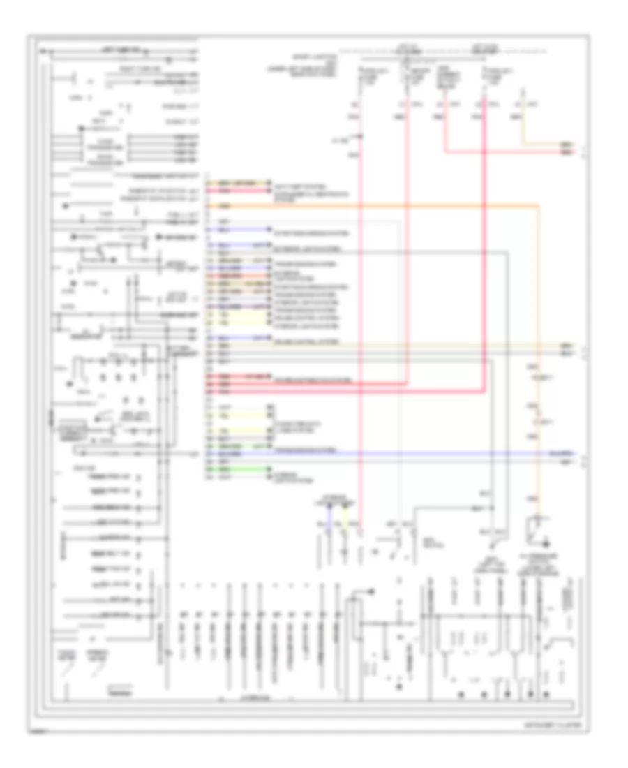 Instrument Cluster Wiring Diagram MD 1 of 2 for Hyundai Elantra GLS 2013