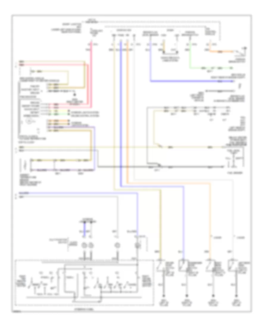 Instrument Cluster Wiring Diagram MD 2 of 2 for Hyundai Elantra GLS 2013
