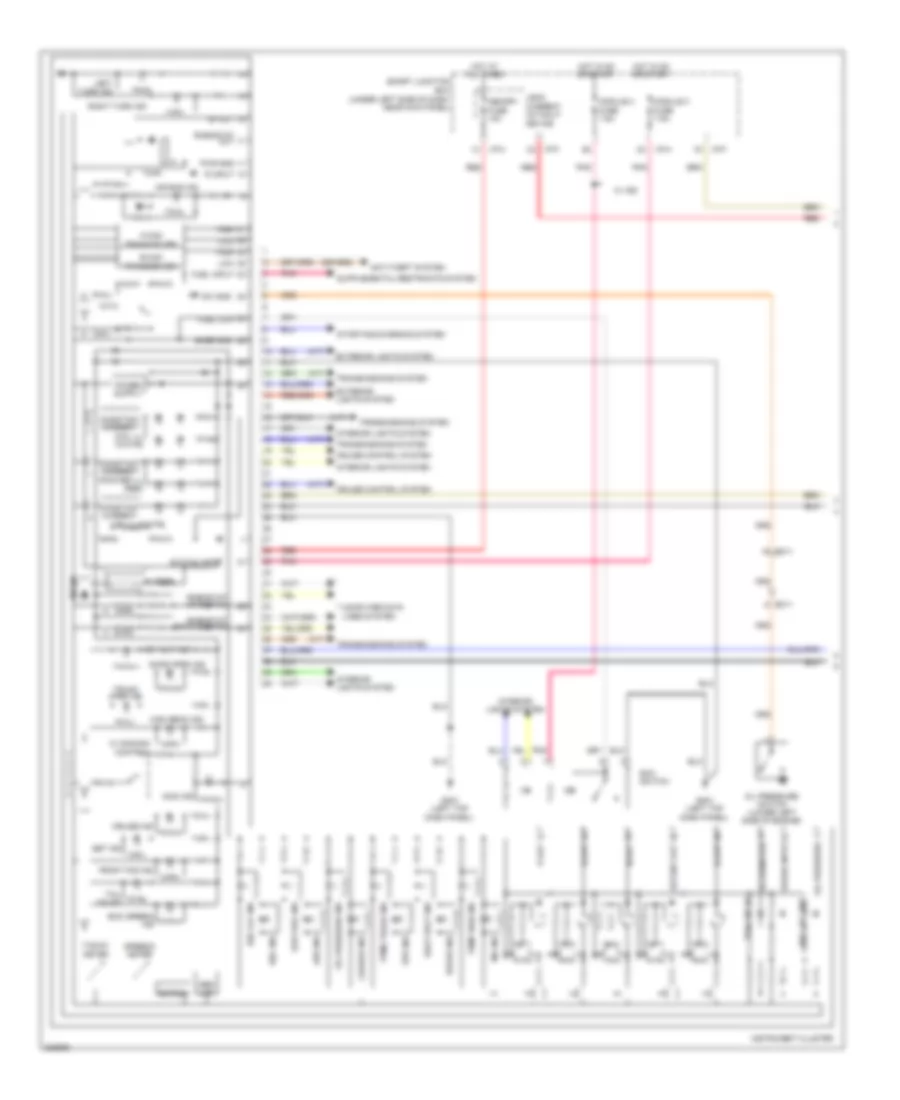 Instrument Cluster Wiring Diagram UD 1 of 2 for Hyundai Elantra GLS 2013
