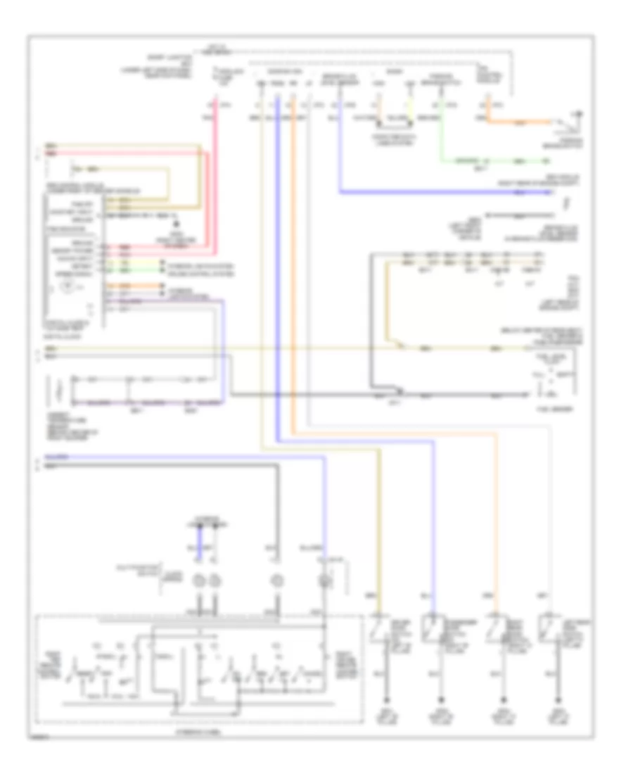Instrument Cluster Wiring Diagram UD 2 of 2 for Hyundai Elantra GLS 2013