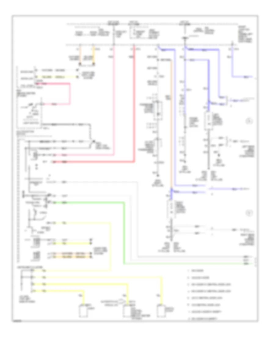 Instrument Illumination Wiring Diagram (1 of 2) for Hyundai Elantra GLS 2013