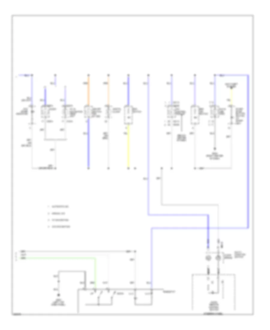 Instrument Illumination Wiring Diagram 2 of 2 for Hyundai Elantra GLS 2013