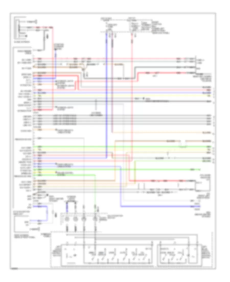 Navigation Wiring Diagram, UD (1 of 2) for Hyundai Elantra GLS 2013