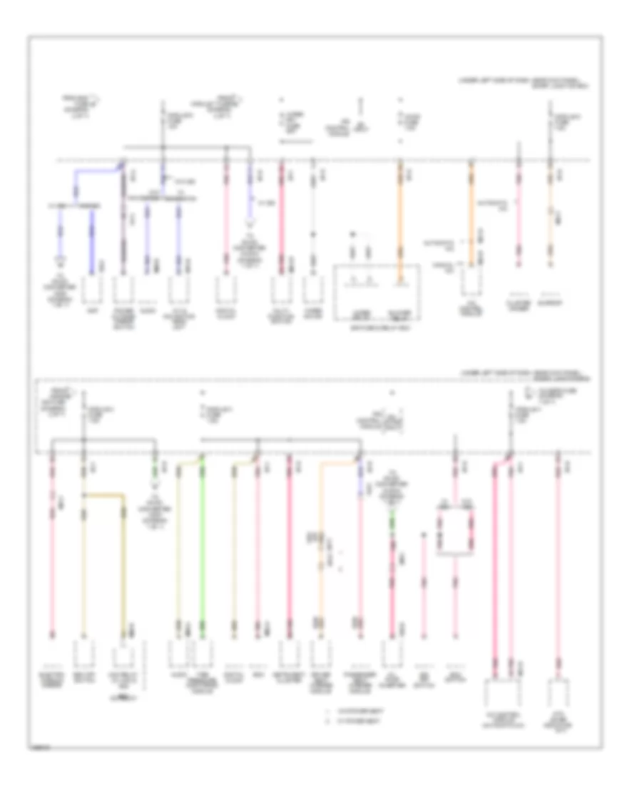 Power Distribution Wiring Diagram, MD (3 of 7) for Hyundai Elantra GLS 2013