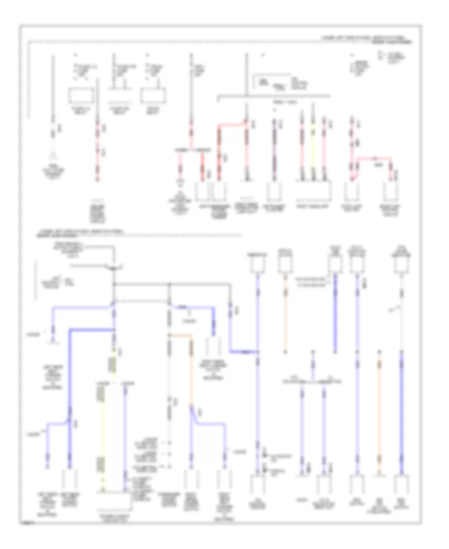 Power Distribution Wiring Diagram, MD (4 of 7) for Hyundai Elantra GLS 2013