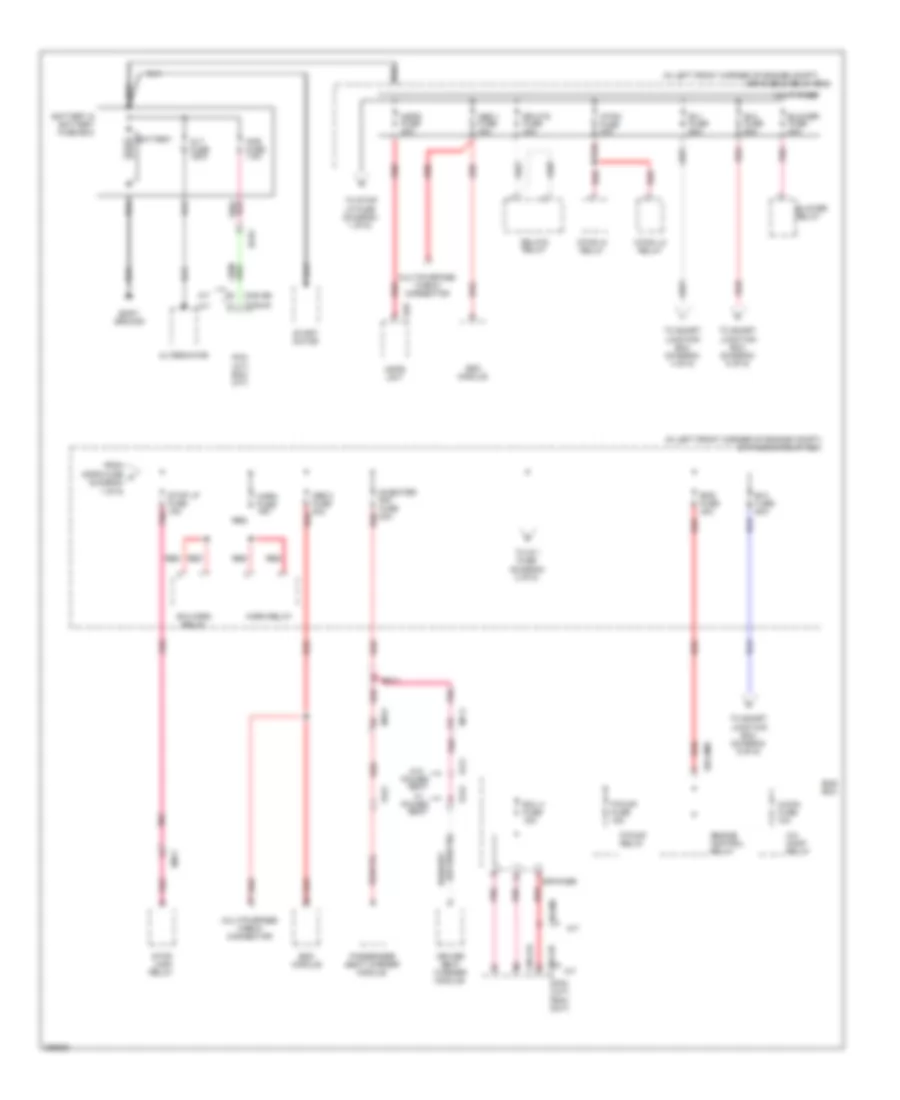 Power Distribution Wiring Diagram, UD (1 of 6) for Hyundai Elantra GLS 2013