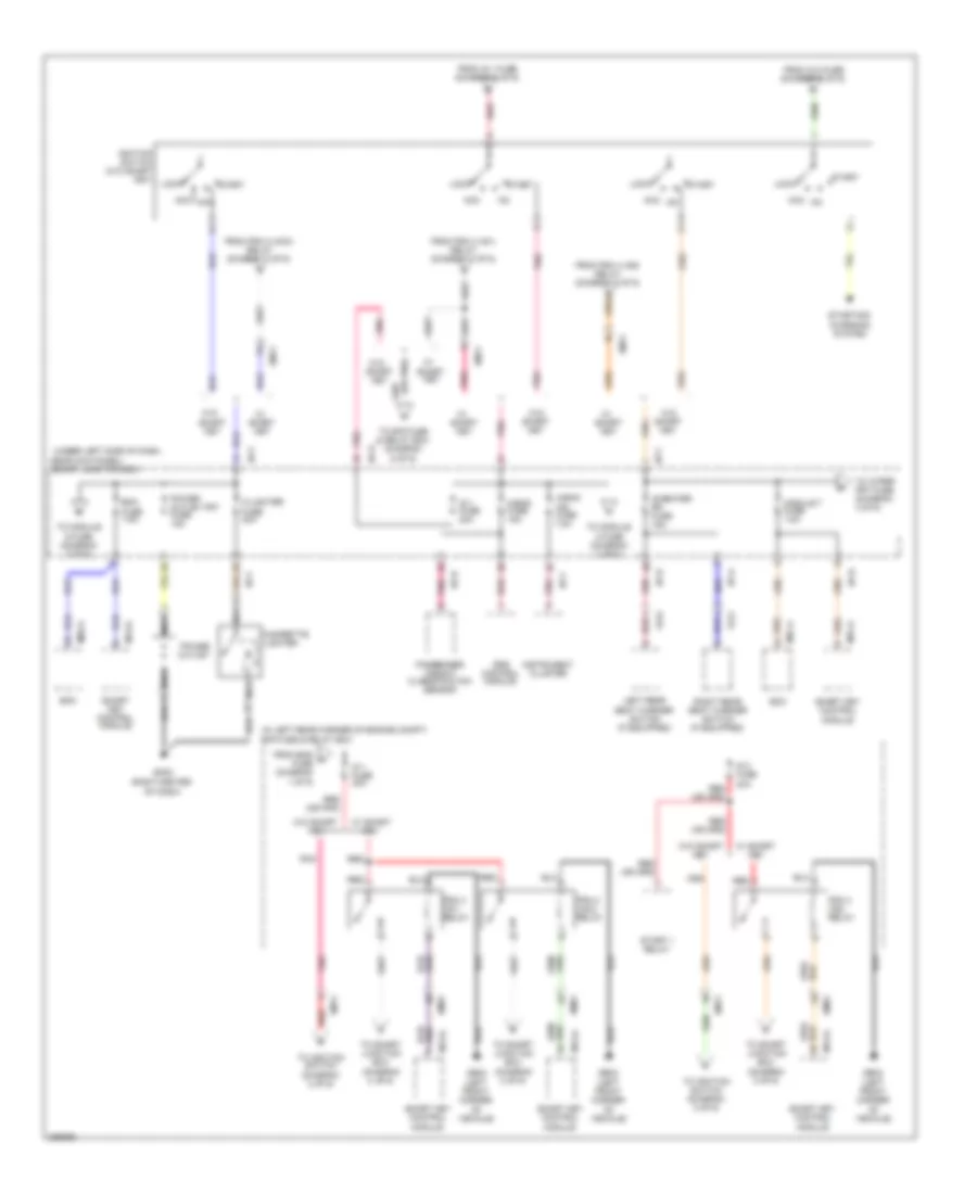 Power Distribution Wiring Diagram UD 2 of 6 for Hyundai Elantra GLS 2013