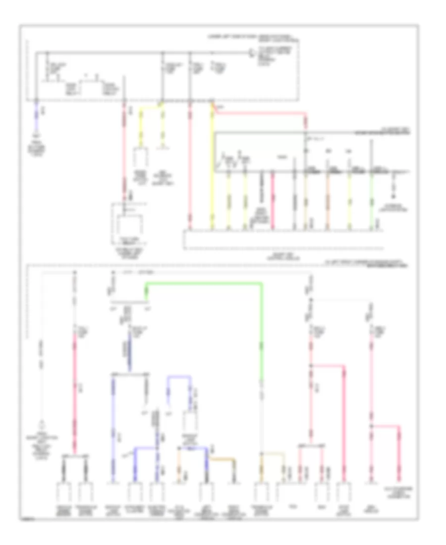 Power Distribution Wiring Diagram UD 6 of 6 for Hyundai Elantra GLS 2013