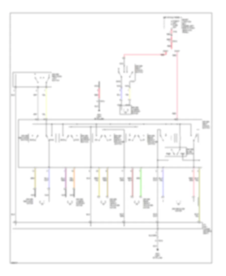 Power Seats Wiring Diagram for Hyundai Elantra GLS 2013