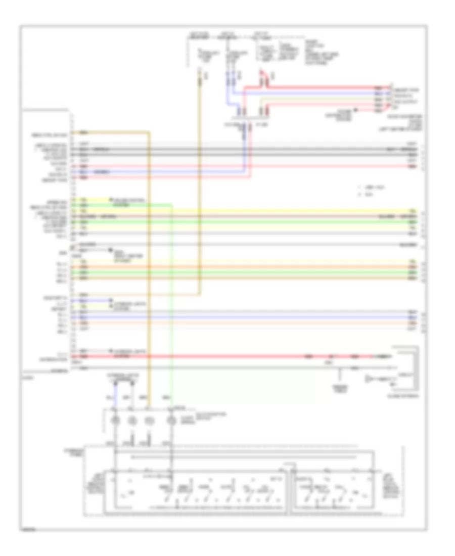 Radio Wiring Diagram, MD without Navigation without Amplifier (1 of 2) for Hyundai Elantra GLS 2013
