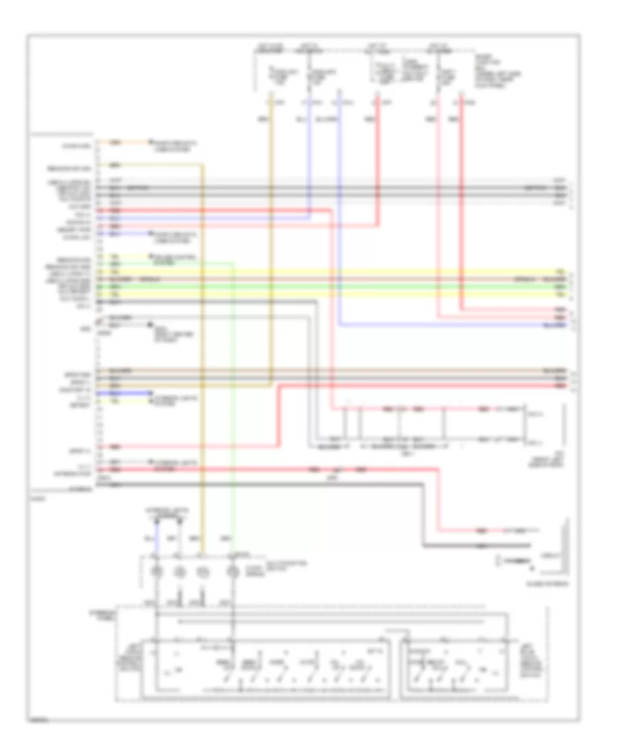 Radio Wiring Diagram, UD without Navigation with Amplifier (1 of 2) for Hyundai Elantra GLS 2013