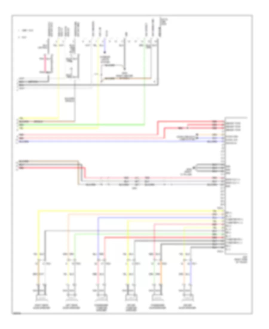 Radio Wiring Diagram, UD without Navigation with Amplifier (2 of 2) for Hyundai Elantra GLS 2013