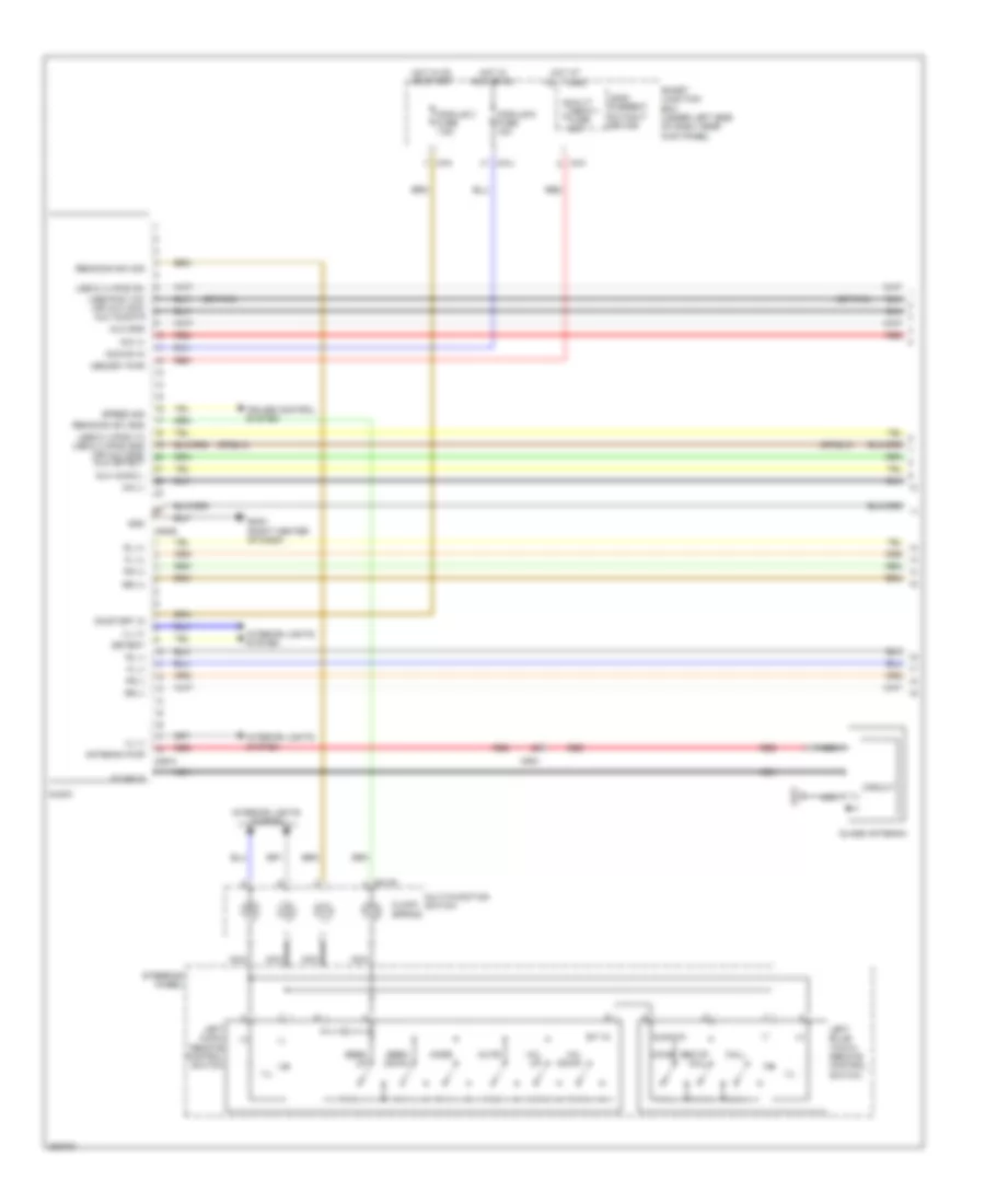 Radio Wiring Diagram, UD without Navigation without Amplifier (1 of 2) for Hyundai Elantra GLS 2013