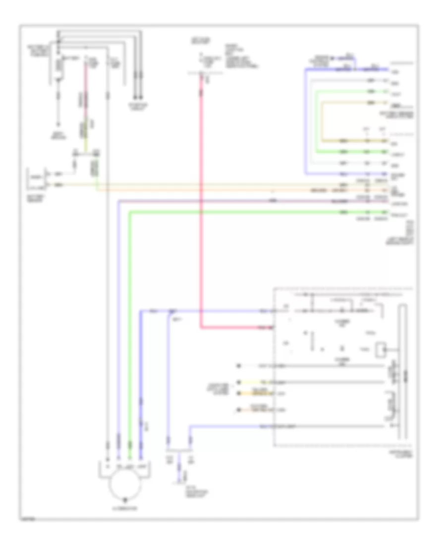 Charging Wiring Diagram for Hyundai Elantra GLS 2013