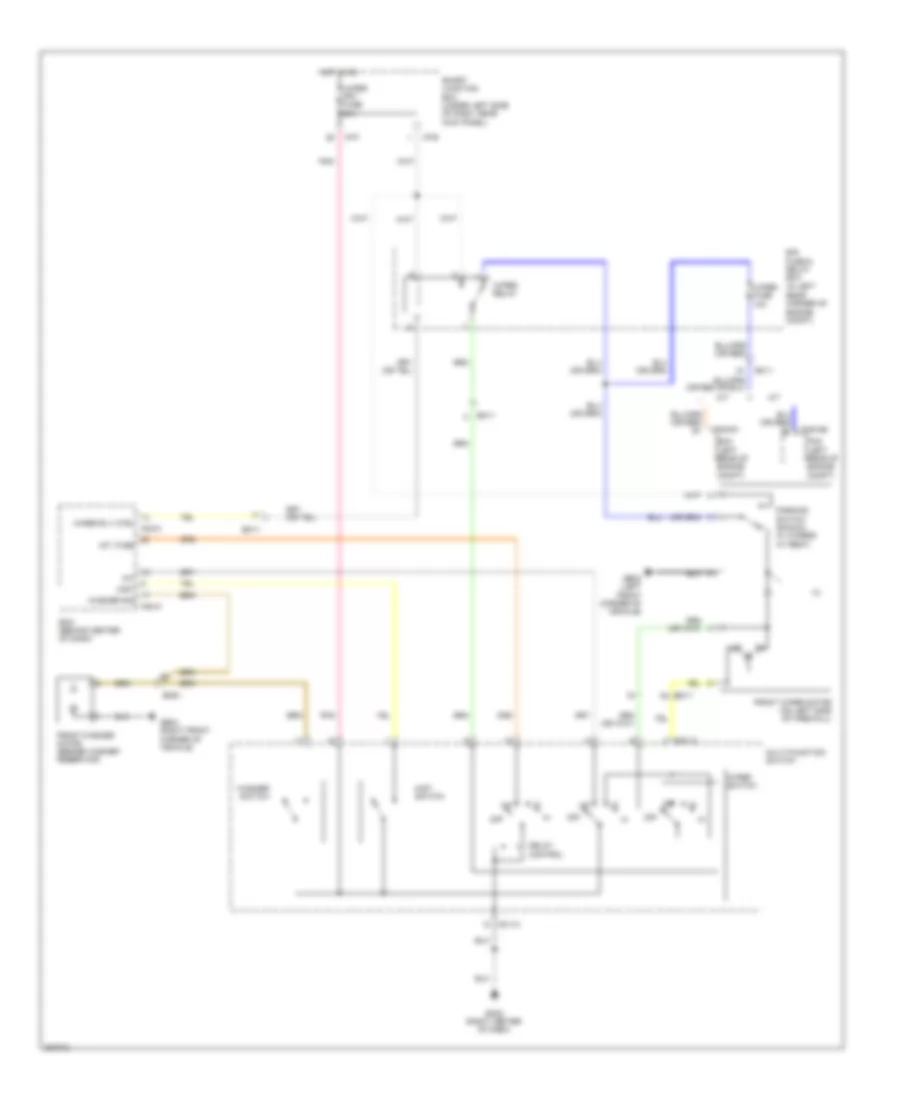 Wiper Washer Wiring Diagram for Hyundai Elantra GLS 2013
